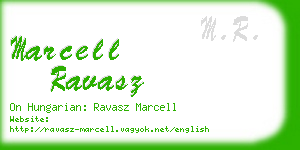 marcell ravasz business card